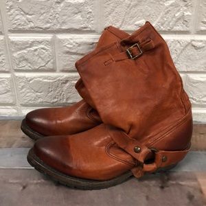 Vintage‎ Shoe Co Eliza Slouch Engineer Harness Boot size 6 USA made leather